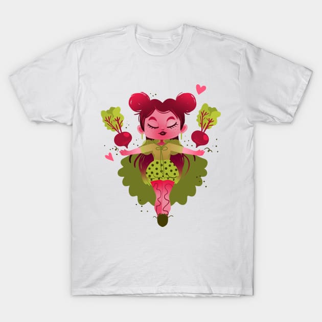 Beetroot Sorceress T-Shirt by Denyse Mitterhofer Shop